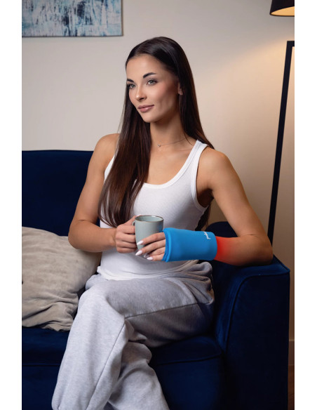 Żelowa opaska na nadgarstek - kompres żelowy chłodzący i rozgrzewający na dłoń i rękę