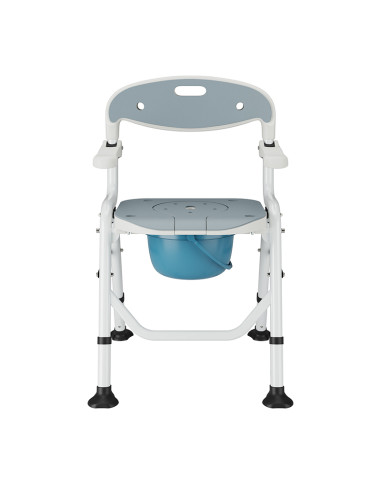 Krzesło sanitarne toaletowe prysznicowe składane - toaleta dla seniora Timago NEXO
