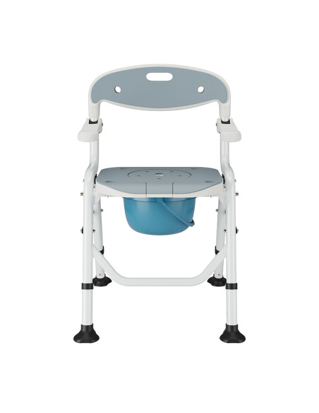Krzesło sanitarne toaletowe prysznicowe składane - toaleta dla seniora Timago NEXO