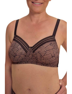 BIUSTONOSZ POOPERACYJNY bez fiszbin Amoena BROOKE SBP 45127 black/cafe 85A