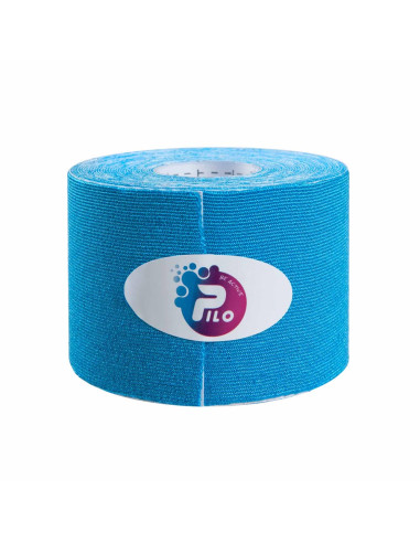 Medyczna taśma do kinesiology tapingu PILOTAPE SILK 5cmx5m niebieska