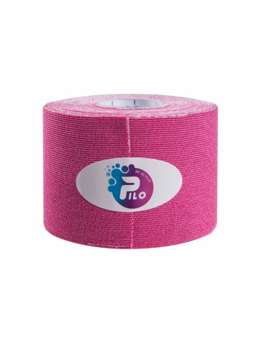 Medyczna taśma do kinesiology tapingu PILOTAPE SILK 5cmx5m różowa
