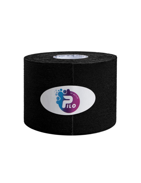 Medyczna taśma do kinesiology tapingu PILOTAPE SILK 5cmx5m czarna