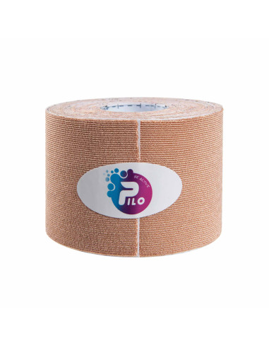 Medyczna taśma do kinesiology tapingu PILOTAPE SILK 5cmx5m beżowa