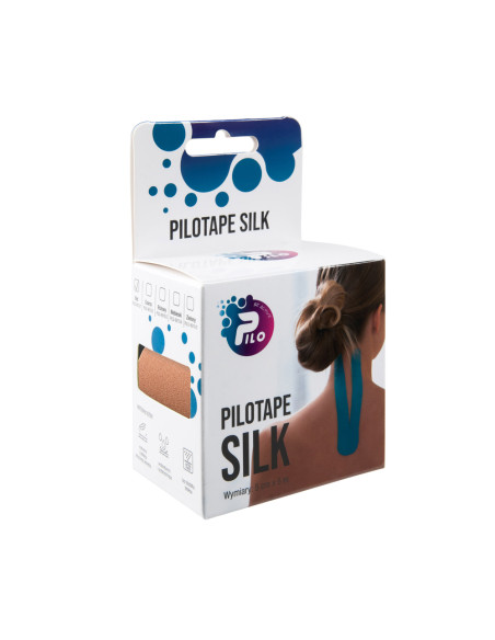 Medyczna taśma do kinesiology tapingu PILOTAPE SILK 5cmx5m beżowa