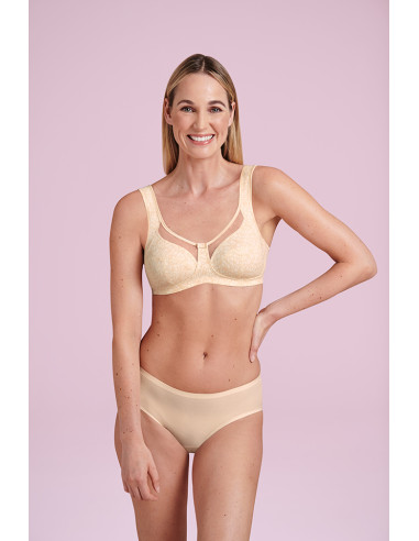 Biustonosz pooperacyjny bez fiszbin dla Amazonek do protezy piersi Anita ClaraArt 4773X 107 smart rose