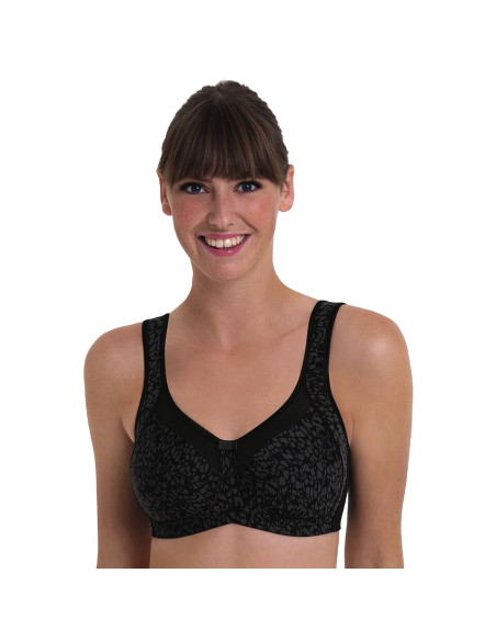 Biustonosz pooperacyjny bez fiszbin dla Amazonek do protezy piersi Anita ClaraArt 4773X 001 black