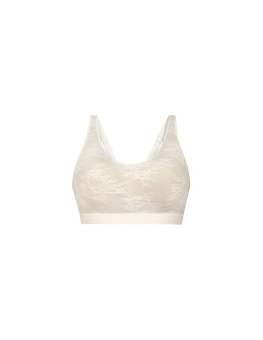 Biustonosz bez fiszbin, top z usztywnioną miseczką do protezy piersi dla Amazonek Anita Essential Lace 4700X 612 krystaliczny