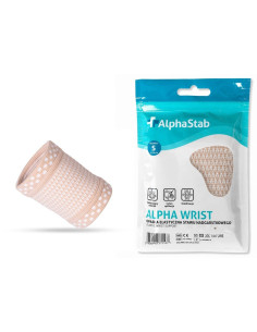 Opaska elastyczna na nadgarstek, krótki miękki stabilizator stawu nadgarstkowego Alpha Wirst 2