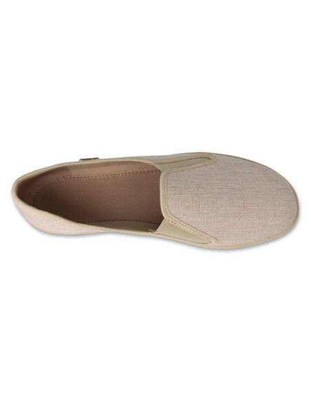 Obuwie męskie wsuwane lekkie buty Befado 001M075 beżowe