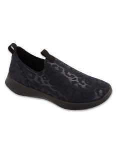 Półbuty damskie slip-on wsuwane elastyczne Befado 646D002 granatowe