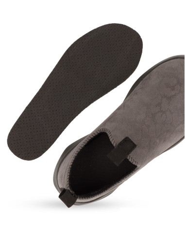 Półbuty damskie slip-on wsuwane elastyczne Befado 646D001 popielate