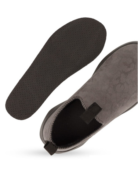 Półbuty damskie slip-on wsuwane elastyczne Befado 646D001 popielate