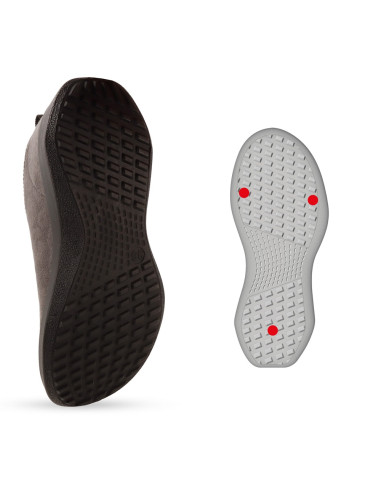 Półbuty damskie slip-on wsuwane elastyczne Befado 646D001 popielate