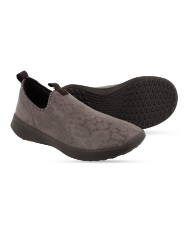 Półbuty damskie slip-on wsuwane elastyczne Befado 646D001 popielate