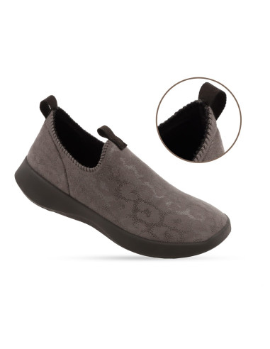 Półbuty damskie slip-on wsuwane elastyczne Befado 646D001 popielate