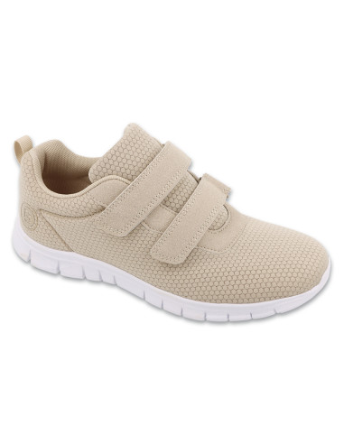 Buty sportowe lekkie damskie adidasy na rzep Befado 517D031 beżowe