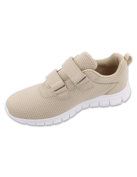 Buty sportowe lekkie damskie adidasy na rzep Befado 517D031 beżowe