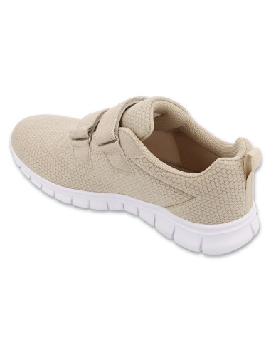 Buty sportowe lekkie damskie adidasy na rzep Befado 517D031 beżowe