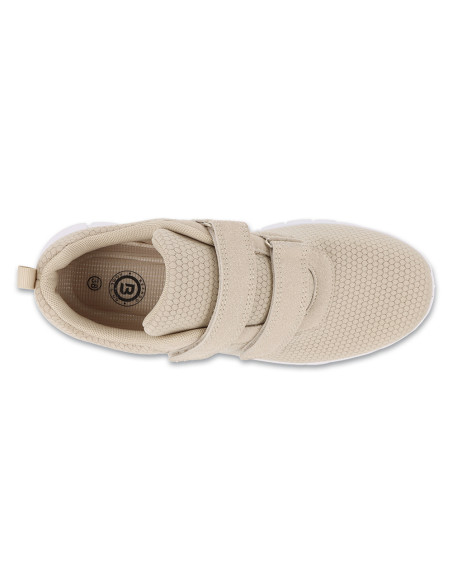 Buty sportowe lekkie damskie adidasy na rzep Befado 517D031 beżowe