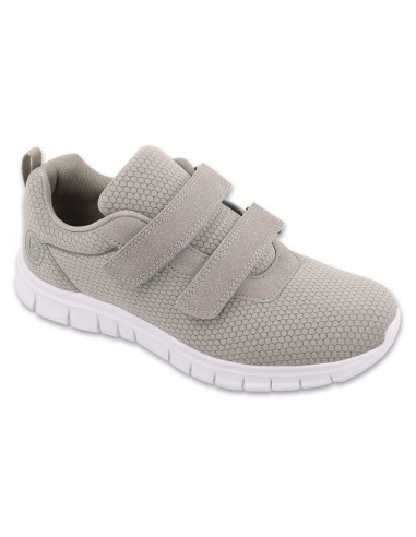 Buty sportowe lekkie adidasy damskie na rzep Befado 517D027 popielate