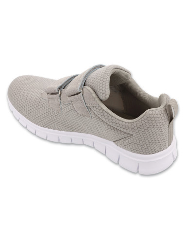 Buty sportowe lekkie adidasy damskie na rzep Befado 517D027 popielate