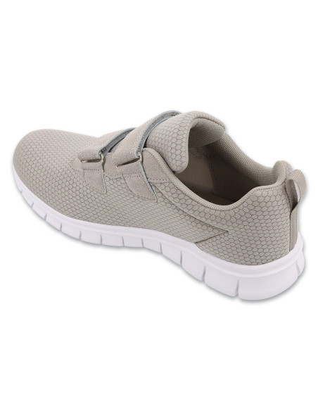 Buty sportowe lekkie adidasy damskie na rzep Befado 517D027 popielate