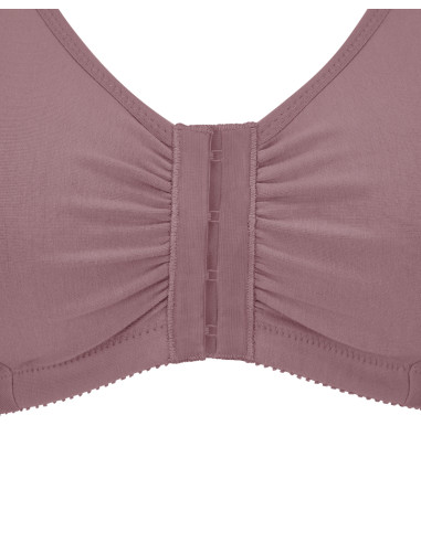 Biustonosz pooperacyjny miękki bez fiszbin Amoena Frances SB FC Dark Mauve